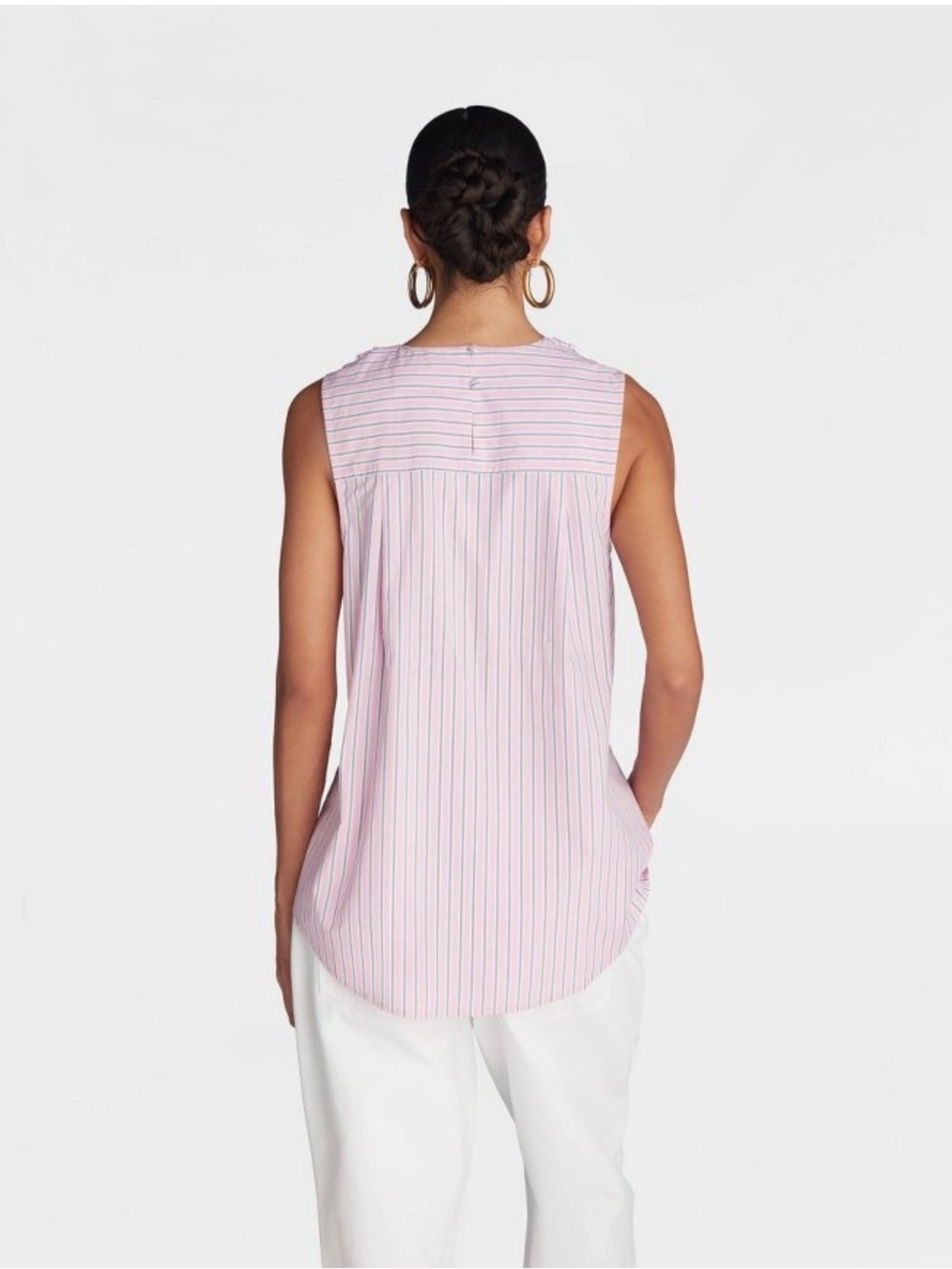 KBB by Kahlana Pink Twist Stripe Women's Top